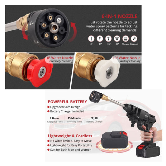 Hidrolavadora 6 chorros mas Accesorios💥