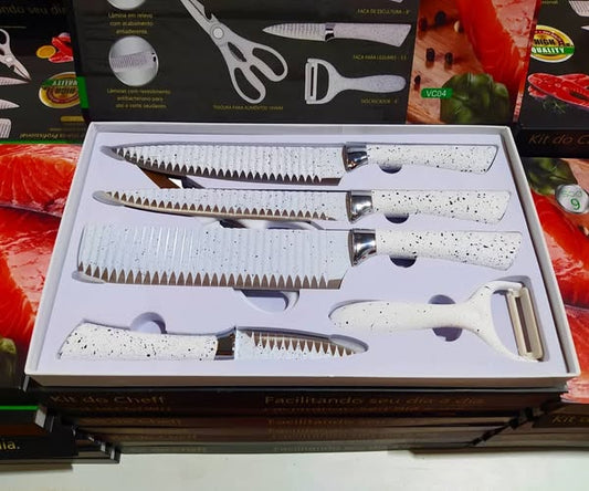 Juego cuchillo 6 pza B-N