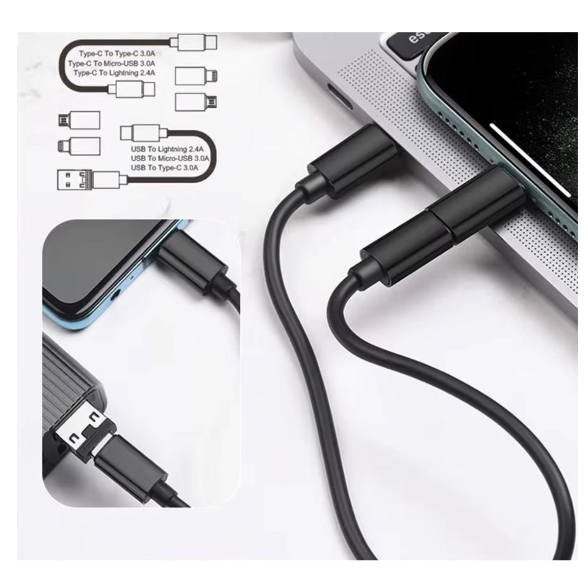 Caja De Almacenamiento Kit Cables Carga