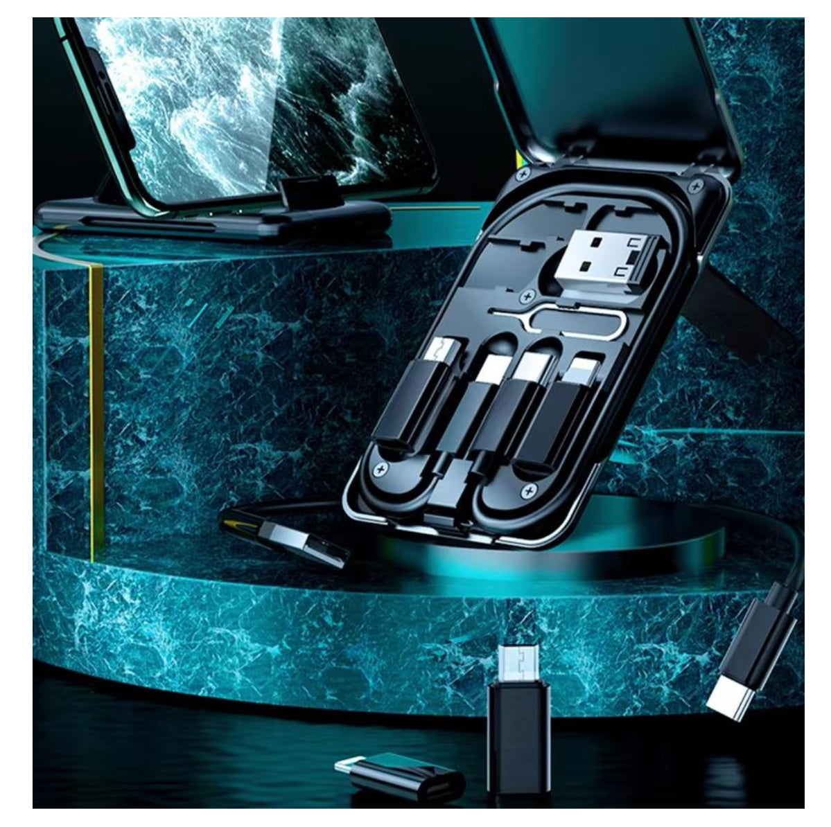 Caja De Almacenamiento Kit Cables Carga