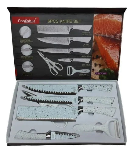 Juego cuchillo 6 pza B-N
