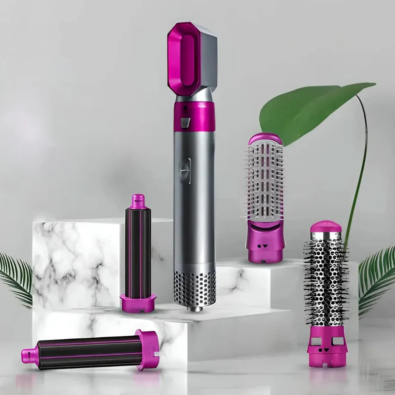 COMBO CEPILLO 5 EN 1 Y MINI MASAJEADOR